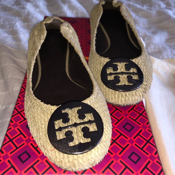 Tory Burch Shoes - Tory Burch Reva Snakeskin Ballet Flat!!